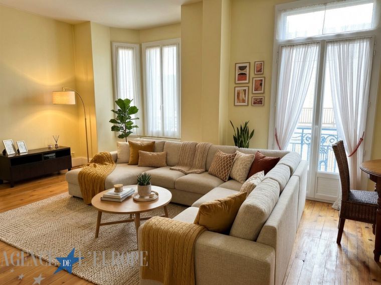 VICHY – T3 de 81 m² – Immeuble années 30 – 2 Balcons – Parking couvert